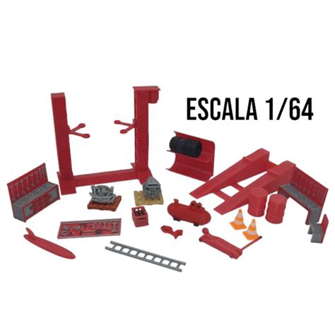 Kit Pe As Miniaturas Acess Rios Para Diorama E Maquete Oficina Mec Nica Escala Hot