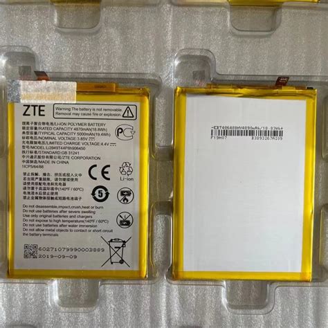 Original Novo Mah Li T P H Bateria Para Zte L Mina