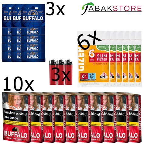 X Buffalo Drehtabak Red X Packungen Bl Ttchen Buffalo X X