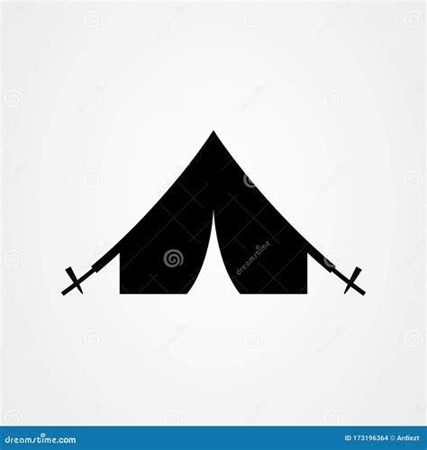 Diseño Vectorial De Icono De Carpa De Camping Ilustración del Vector