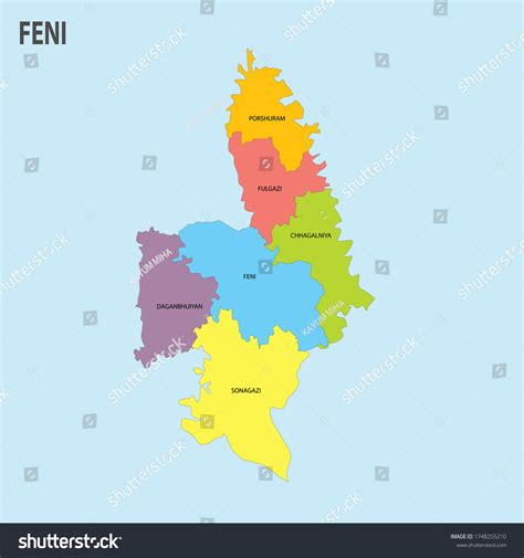 Feni District Map Bangladesh Stock Vector (Royalty Free) 1748255210 ...