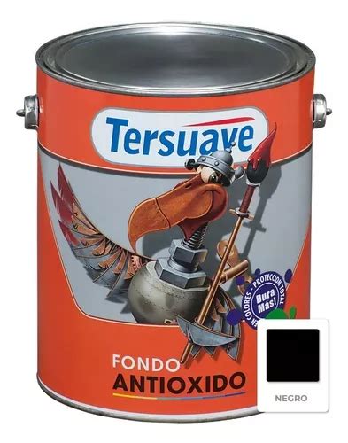 Fondo Antioxido Mate Tersuave Metales 20 Lts Color Negro Envío gratis