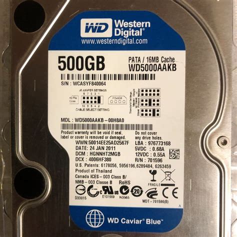 WD- Caviar Blue 500GB /3,5" IDE-ATA / 7200 rpm | Kaufen auf Ricardo