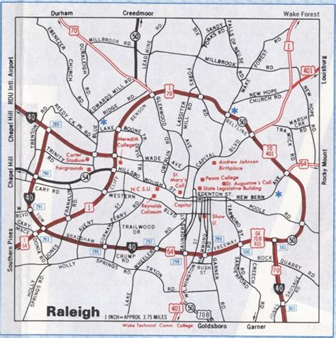 Maps of Raleigh, North Carolina