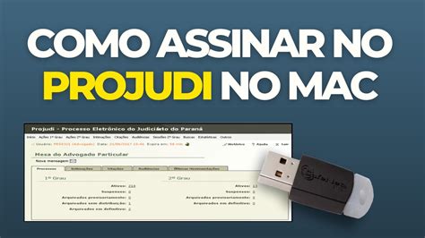 Como Assinar No PROJUDI TJPR No Mac Usando Assinador Externo Offline E