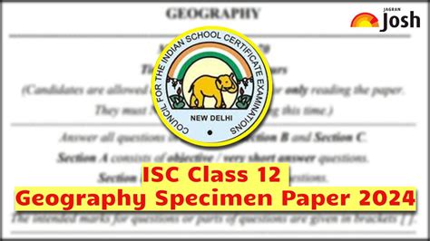 Icse Specimen Paper Solution Geography Image To U