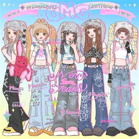 New jeans | Kpop drawings, Cute drawings, Cute art styles