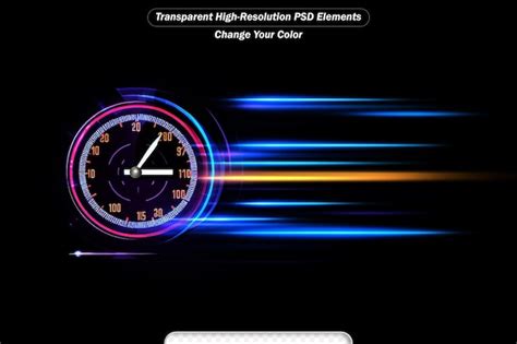 Premium PSD | Speedometer speed car auto dashboard design speed meter abstract technology