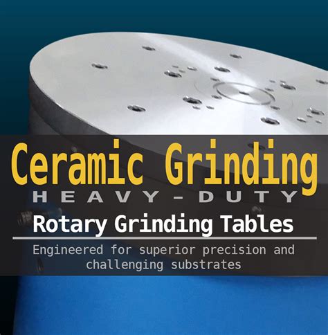 Ceramic Rotary Grinding Tables Machines Roto Grind