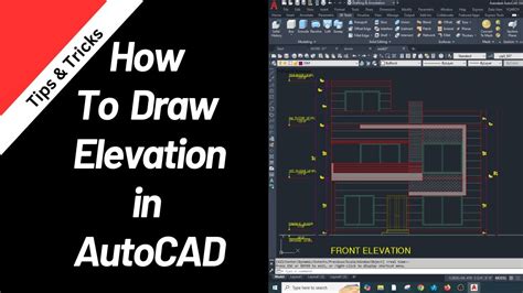 How To Draw Elevation In Autocad Elevation Kaisy Bnayen 🚀 Youtube