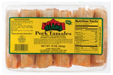 Alamo Hot Pork Tamales, 16 oz - Kroger