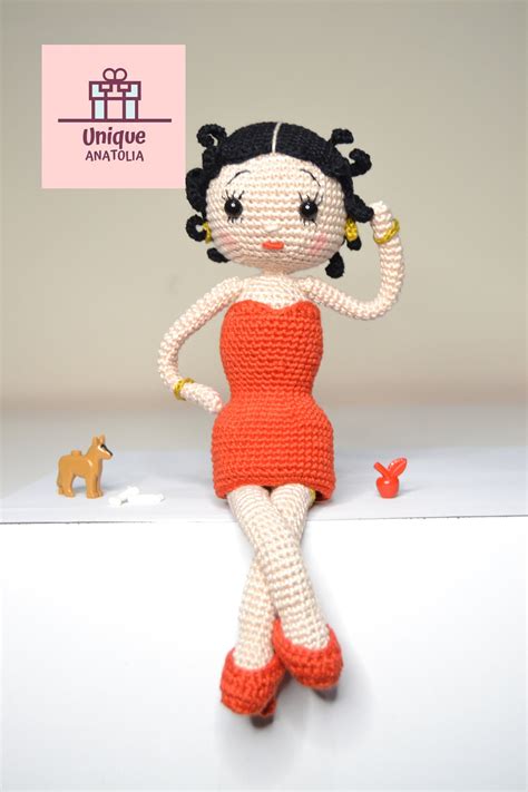 Betty Boop Crochet Doll Betty Boop Amigurumi Doll Betty Boop Etsy Uk