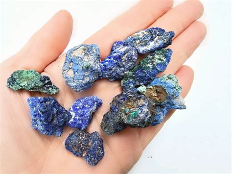 Azurite Rough Pieces 2 3cm Hello Indigo Halo