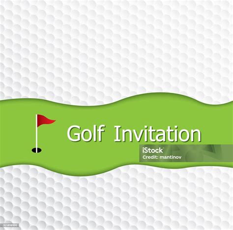 Golf Invitation Flyer Template Graphic Design Stock Illustration Download Image Now Golf