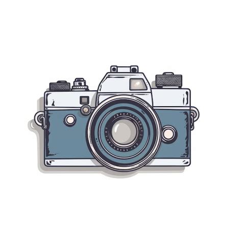 Premium AI Image | Minimalist Vintage Camera Design Illustration For ...