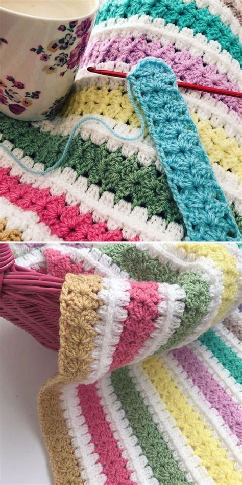 Pastel Mile A Minute Blanket By Skittlebowcrochet Free Crochet Pattern