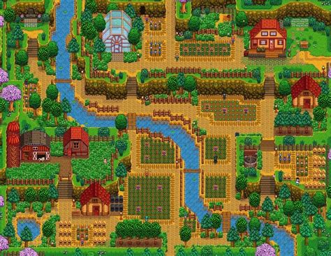 Hilltop Layout Stardew Valley Layout Farm Layout Stardew Valley Farms