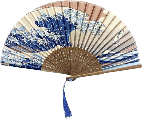 Yarrd Folding Fan Hand Fans For Women Wooden Folding Fan Bamboo Gan