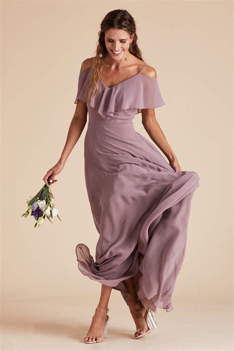 Jane Convertible Chiffon Bridesmaid Dress In Dark Mauve Birdy Grey