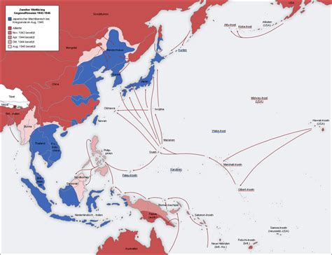 La Segunda Guerra Mundial en el Pacífico 1942 1945 en Infografia