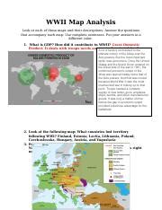 WWII Map Analysis 1 Docx WWII Map Analysis Look At Each Of These