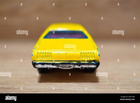 A Mattel Hot Wheels Yellow Toy Model Chevrolet Car Stock Photo Alamy