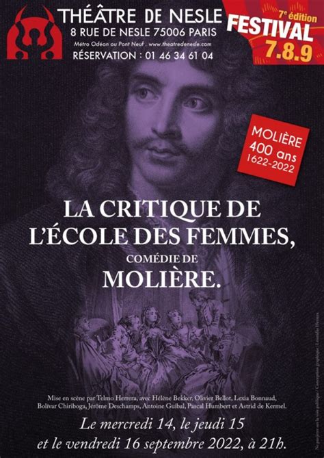 La Critique De L Cole Des Femmes Th Tre De Nesle L Officiel Des