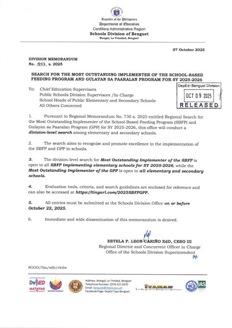 DM447,s2025: Search for the... - SDO Benguet Records Section | Facebook
