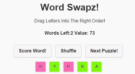 Word Swapz - Word Scramble Game