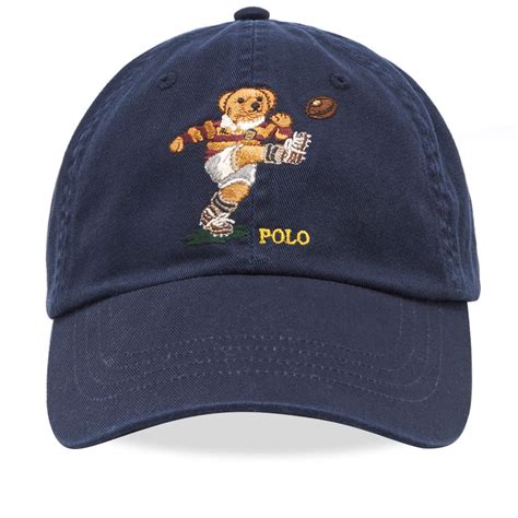 Polo Ralph Lauren Rugby Bear Cap Aviator Navy End Hk