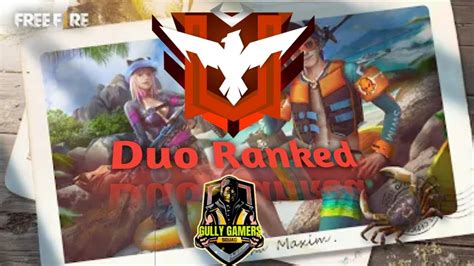 Free Fire Ranked Gameplay Duo Ranked Match Global Gaming