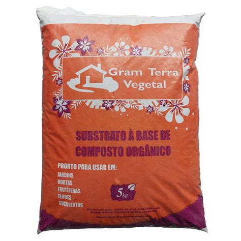 Substrato á Base de Composto Orgânico 5KG Gram Terra Submarino