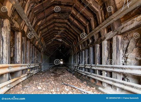 Entrance to abandoned mine stock image. Image of black - 289494709