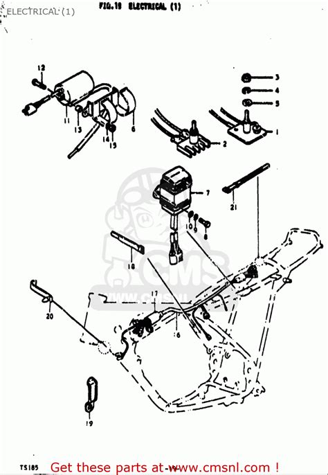 Suzuki Ts185 1971 1972 R J Usa E03 Electrical 1 Buy Original Electrical 1 Spares Online