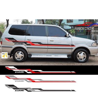 Toyota Kijang Car Sticker Sticker Sticker List Body Side Line Newest