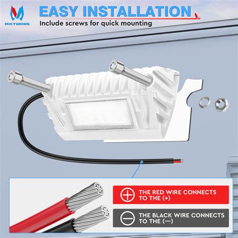 Mictuning Rv Led Solar Porch Light Camper Trailer Exterior White V