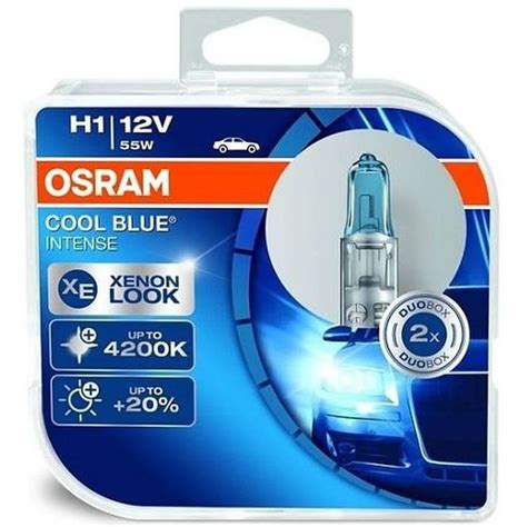 Set Becuri Auto Cu Halogen Pentru Far Osram H Cool Blue Intense Up