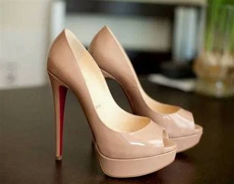 Celebrity Red Bottoms Nude Platform Peep Toe Pump Peep Toe Pumps Heels Red Bottoms
