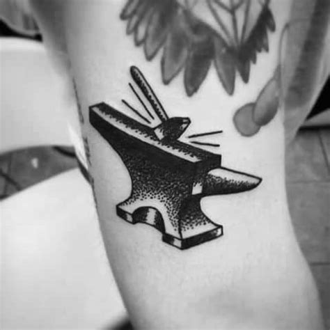 60 Anvil Tattoo Designs For Men Iron Block Ink Ideas