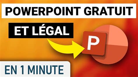 Comment utiliser PowerPoint gratuit et légalement YouTube