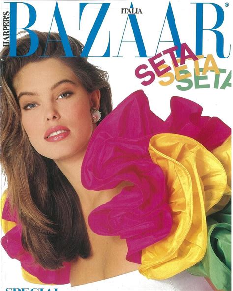 Renee Simonsen Enrico Coveri On Harpers Bazaar Cover Back In The 1988