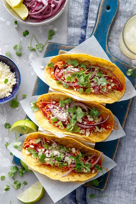 Saucy Chicken Tinga Tacos Love And Olive Oil