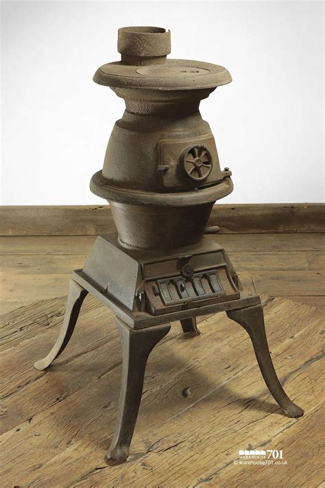 Small Queenie Or Pot Belly Cast Iron Stove