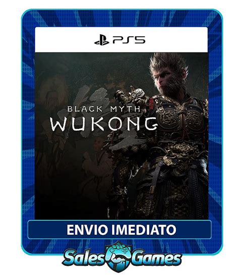 Black Myth Wukong Ps5 Edição Padrão Primária Mídia Digital