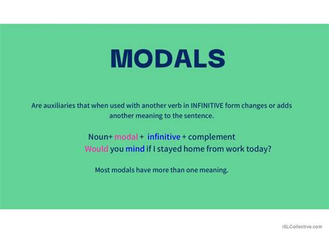 Modals Of Ability General Gramma English Esl Powerpoints