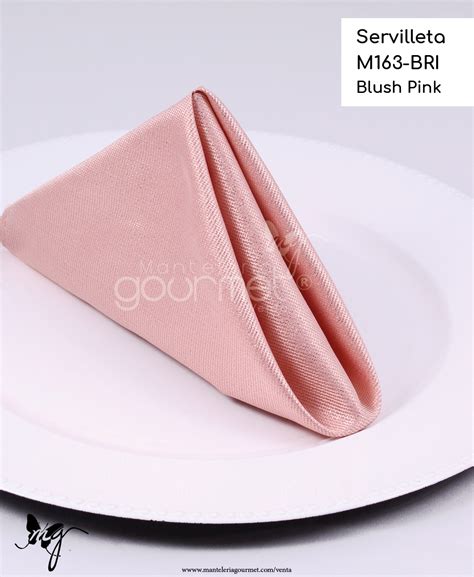 Servilleta M163 BRI Blush Pink Mantelería Gourmet