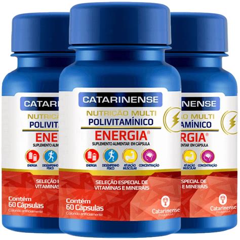 Qual O Melhor Polivitaminico - Oferta Kit 3 Polivitamínico Energia | Natuweb