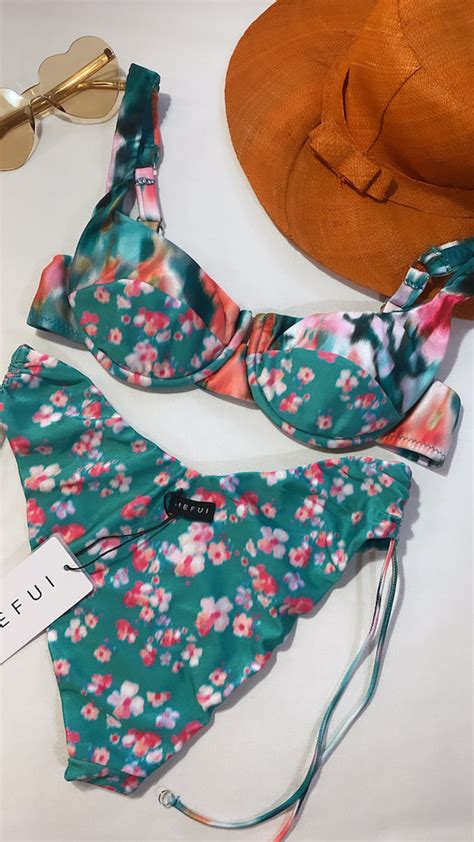 ME FUI ART MF24 0052X1 Bikini Con Ferretto E Slip Americano Glitch LOVELY