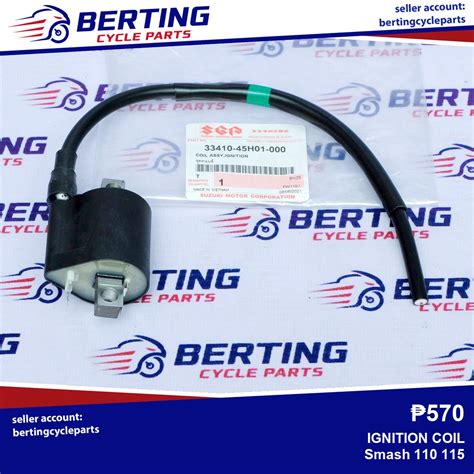 SGP IGNITION COIL Suzuki Smash 110 115 Genuine 33410 45H01 000 Shopee