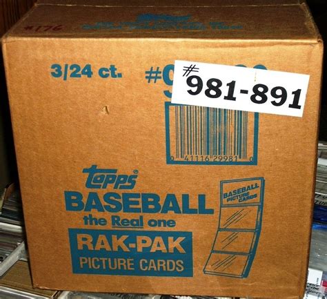 Topps Baseball Card Rack Pack Case Ct Never Opened Mint